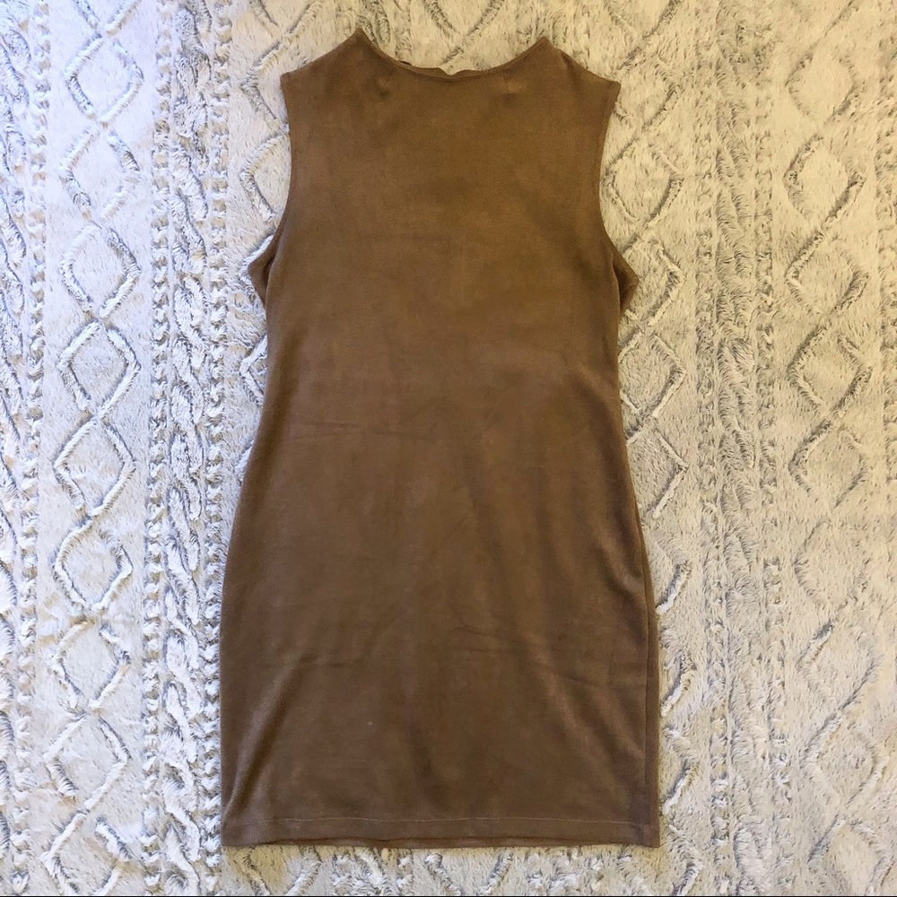 Suede Mini Dress